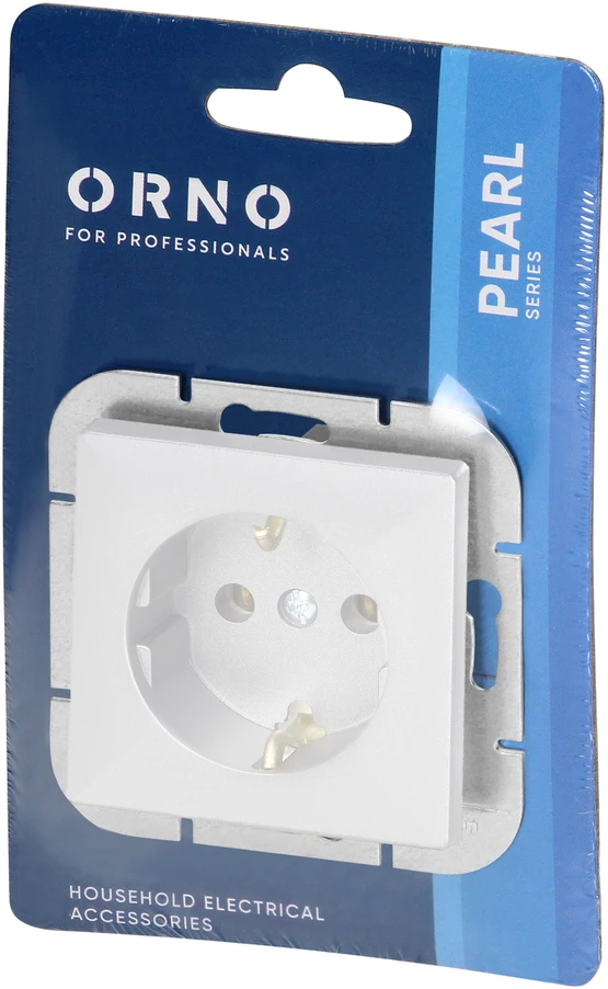 Gniazdo Lizdas Lizdas su 2P+Z Schuko Pearl, 16A, 250V, PT-17P, baltas