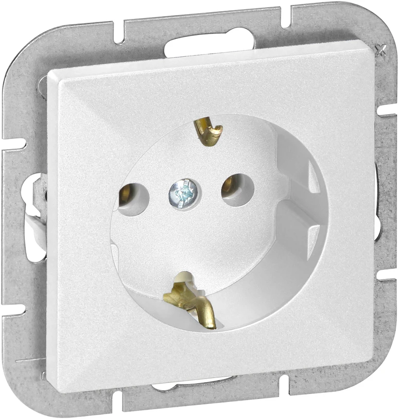 Gniazdo Lizdas Lizdas su 2P+Z Schuko Pearl, 16A, 250V, PT-17P, baltas