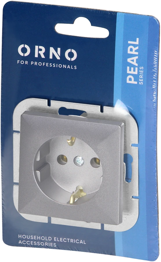 Gniazdo Lizdas Lizdas su 2P+Z Schuko Pearl, 16A, 250V, PT-17P, antracito spalvos
