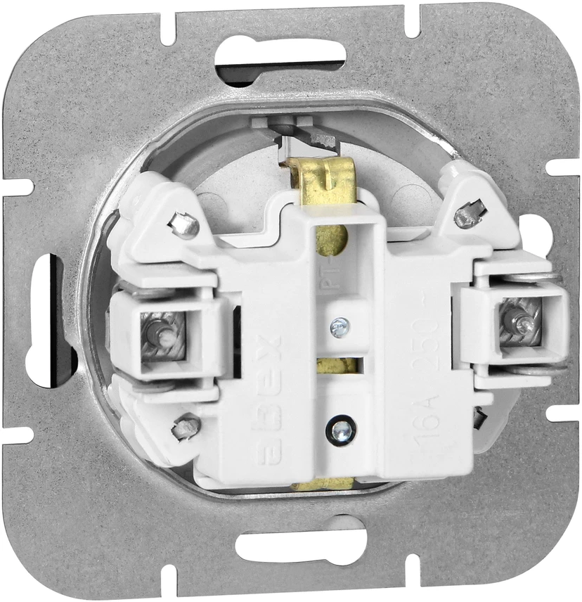 Gniazdo Lizdas Lizdas su 2P+Z Schuko Pearl, 16A, 250V, PT-17P, juodas