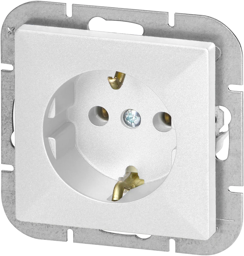 Gniazdo Lizdas Lizdas su 2P+Z Schuko Pearl, 16A, 250V, PT-17P, baltas