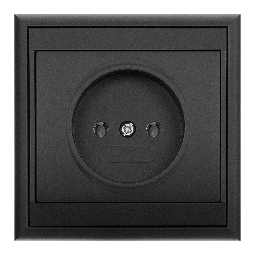 Gniazdo Lizdas Lizdas su išėjimu 2P Luna, 16A, 250V, PT-15L, juodas