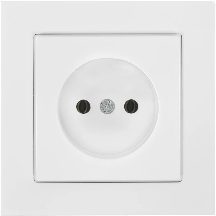 Gniazdo Lizdas Lizdas su išėjimu 2P Malta, 16A, 250V, PT-15M, baltas