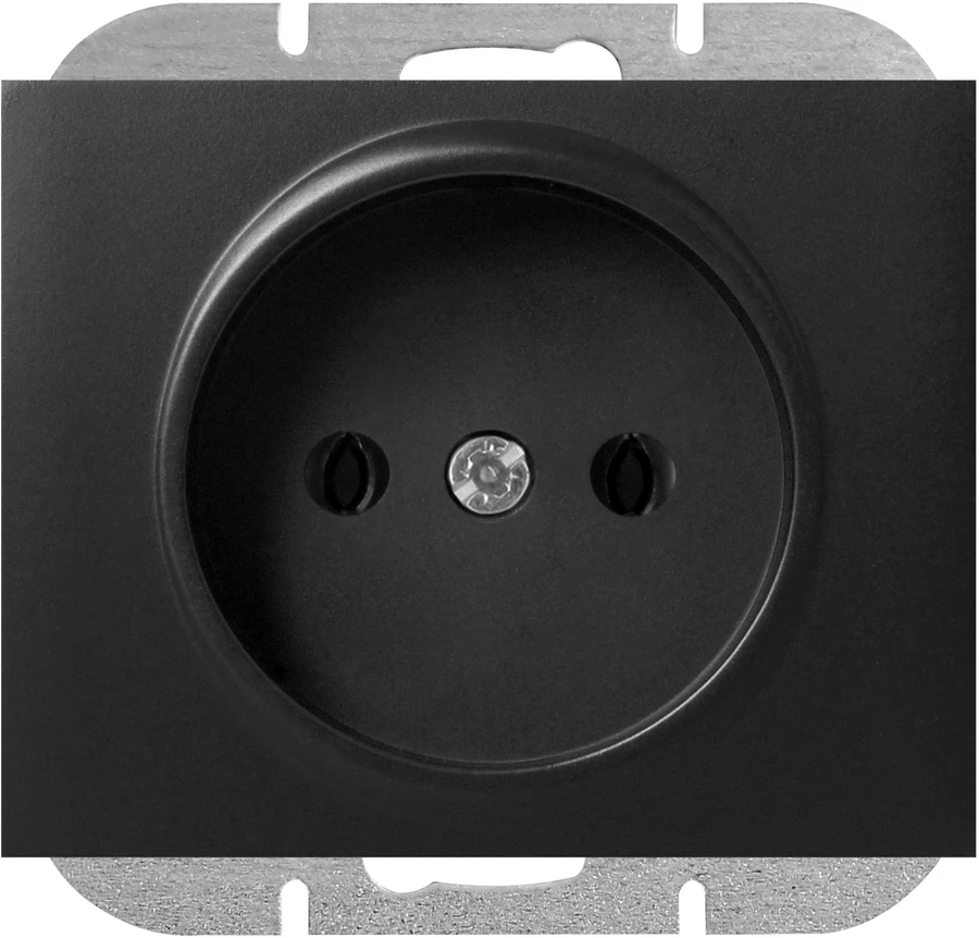 Gniazdo Lizdas Lizdas su išėjimu 2P Onyx, 16A, 250V, PT-15O, juodas