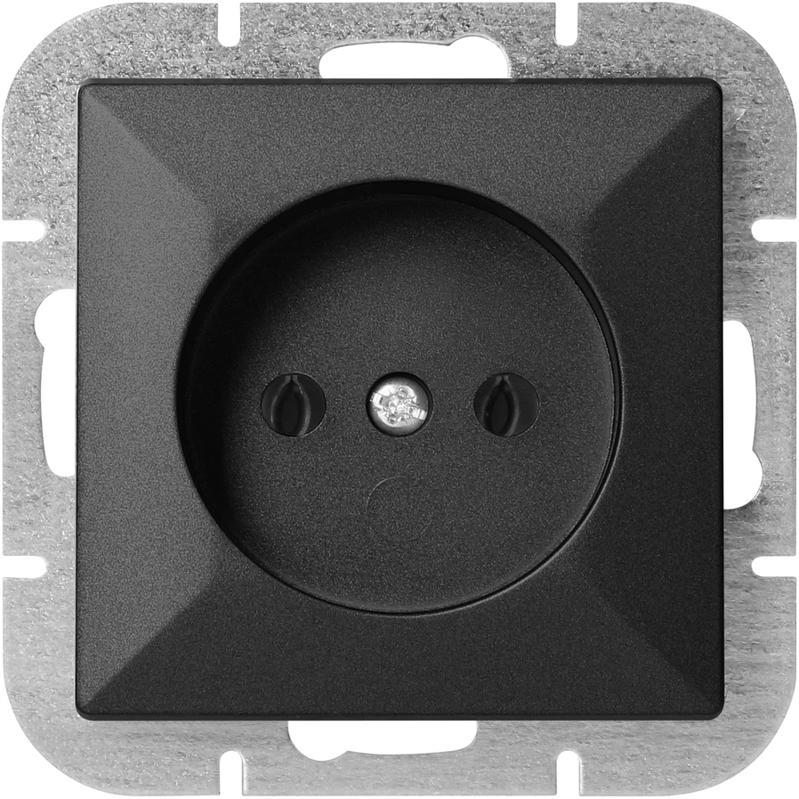 Gniazdo Lizdas Lizdas su išėjimu 2P Pearl, 16A, 250V, PT-15P, juodas
