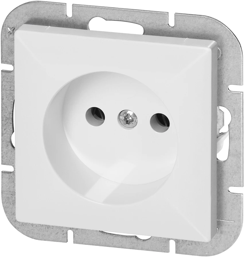 Gniazdo Lizdas Lizdas su išėjimu 2P Pearl, 16A, 250V, PT-15P, baltas