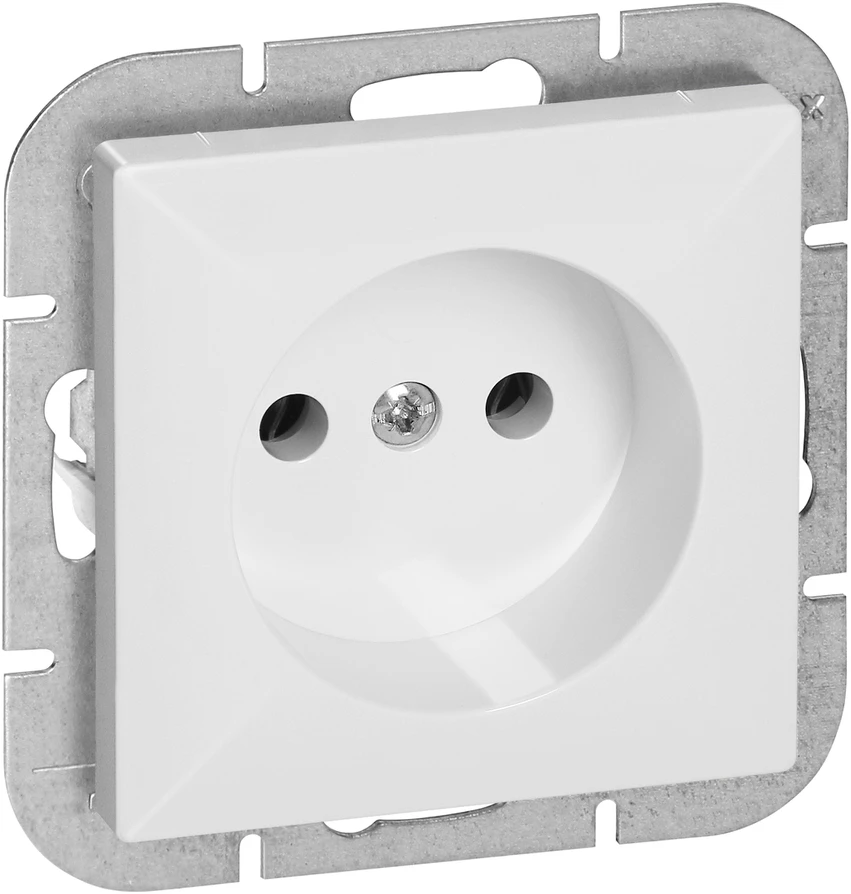 Gniazdo Lizdas Lizdas su išėjimu 2P Pearl, 16A, 250V, PT-15P, baltas
