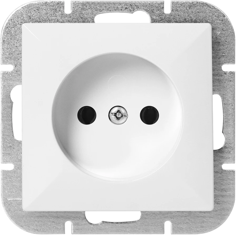 Gniazdo Lizdas Lizdas su išėjimu 2P Pearl, 16A, 250V, PT-15P, baltas