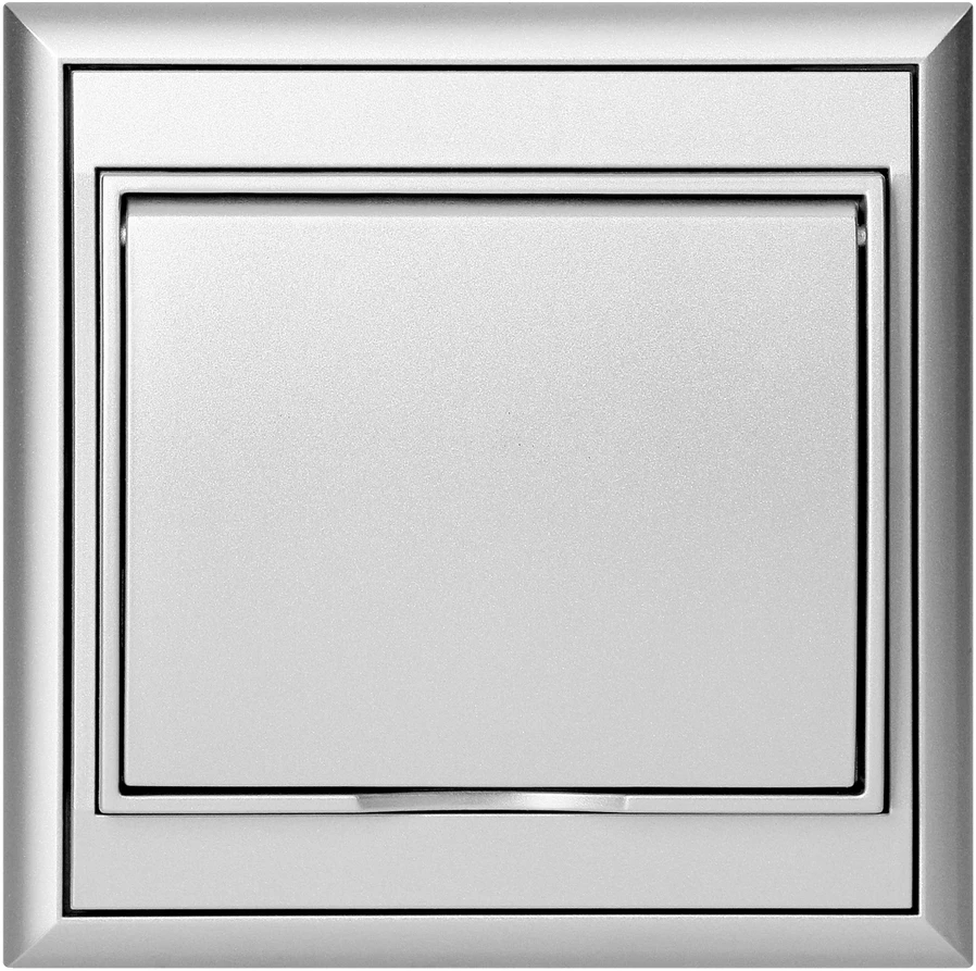 Gniazdo Lizdas Lizdas su kištuku, 2P+Z, atsparus vandeniui su atvartu „Luna“, 16A, 250V, PT-16LH, sidabrinis