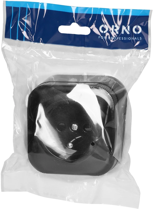 Orno Lizdas „ToDo“ viengubas lizdas 2P+Z IP20, juodas