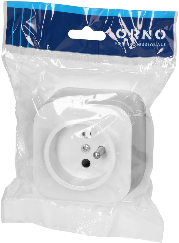 Orno Lizdas „ToDo“ viengubas lizdas 2P+Z IP20, baltas