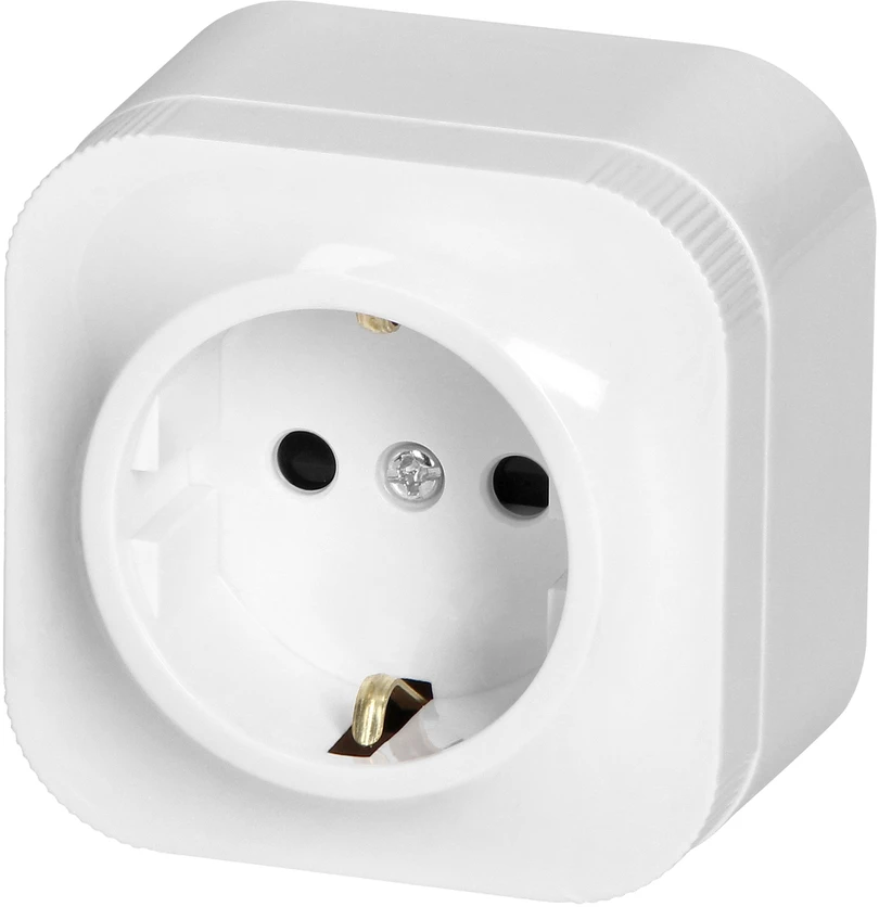 Orno Lizdas „ToDo“ viengubas lizdas 2P+Z Schuko IP20, baltas