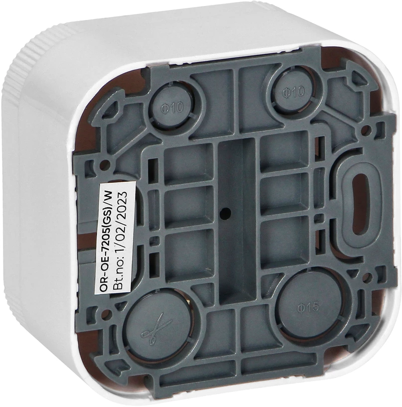 Orno Lizdas „ToDo“ viengubas lizdas 2P+Z Schuko IP20, baltas, 10 vnt.