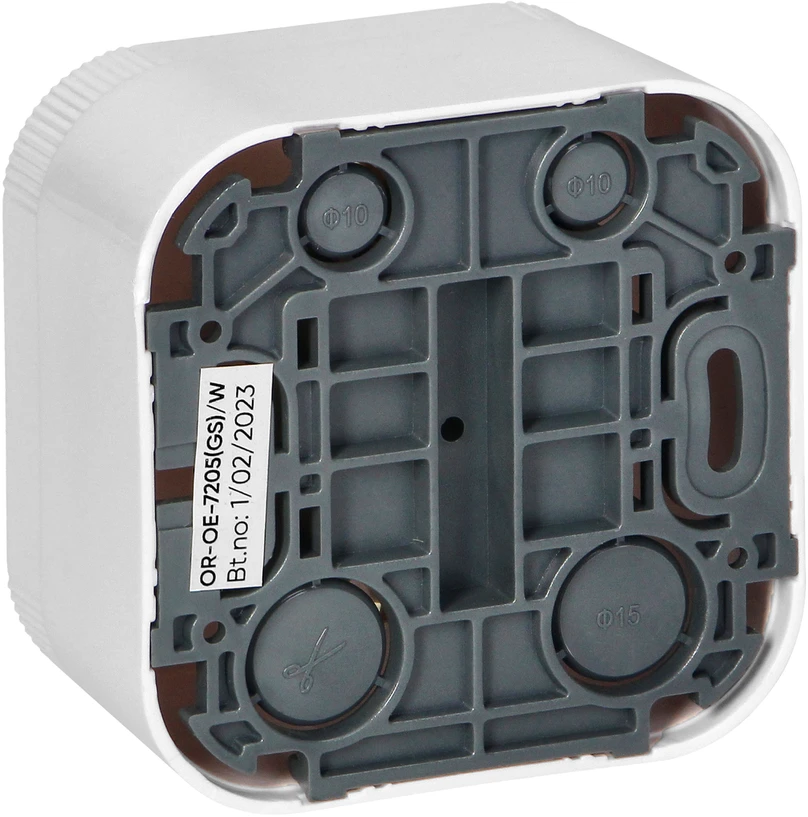 Orno Lizdas „ToDo“ viengubas lizdas 2P+Z Schuko IP20, baltas