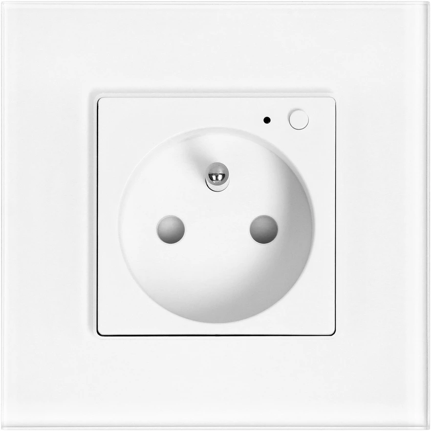 Orno Lizdas „Tuya Smart Wi-Fi“ viengubas įleidžiamas lizdas, baltas