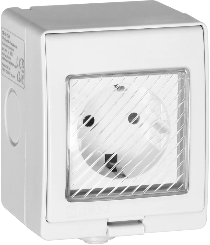 Orno Lizdas „Tuya Smart Wi-Fi“ virštinkinis lizdas IP55, „Schuko“