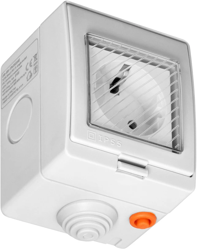 Orno Lizdas „Tuya Smart Wi-Fi“ virštinkinis lizdas IP55, „Schuko“