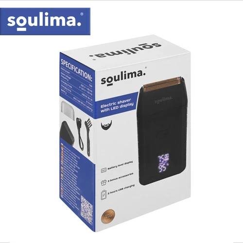 Barzdaskutė „Soulima“ barzdos skustuvas su LED ekranu