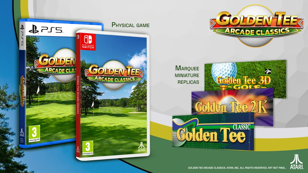 „Golden Tee“ žaidimų automatų klasika – „Nintendo Switch“