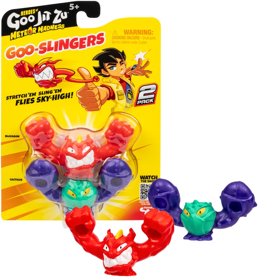 GOO JIT ZU HEROES OF Meteor Madness Goo Slingers dviguba pakuotė