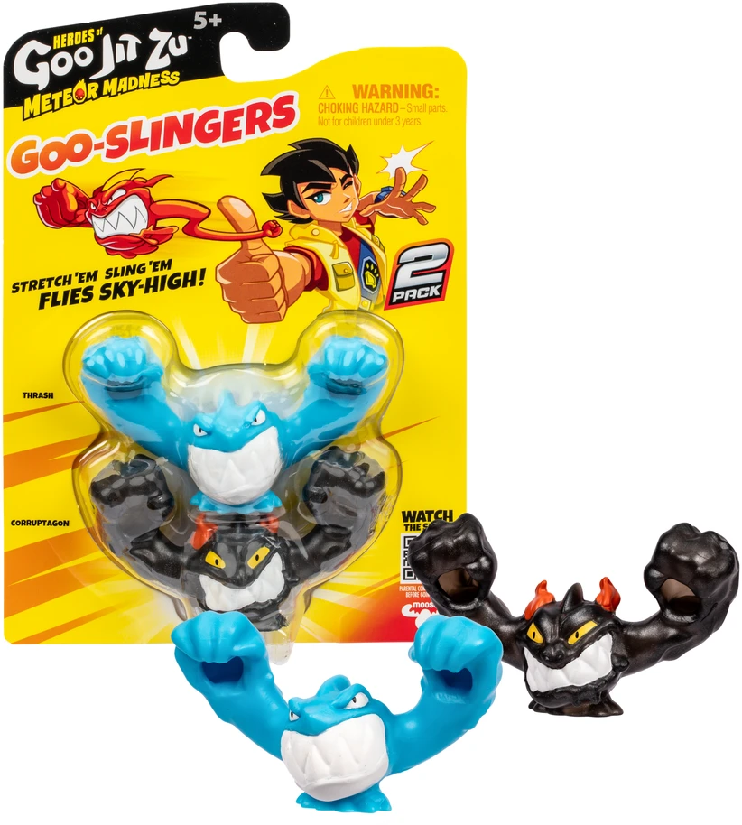 GOO JIT ZU HEROES OF Meteor Madness Goo Slingers dviguba pakuotė