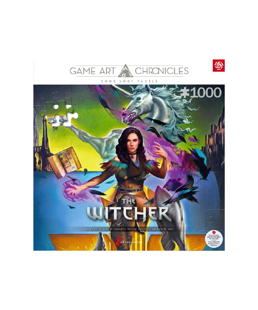 „Cenega Good Loot Game Art Chronicles“ dėlionė: Raganius Yennefer ir Salvadoras Dali (1000 elementų)