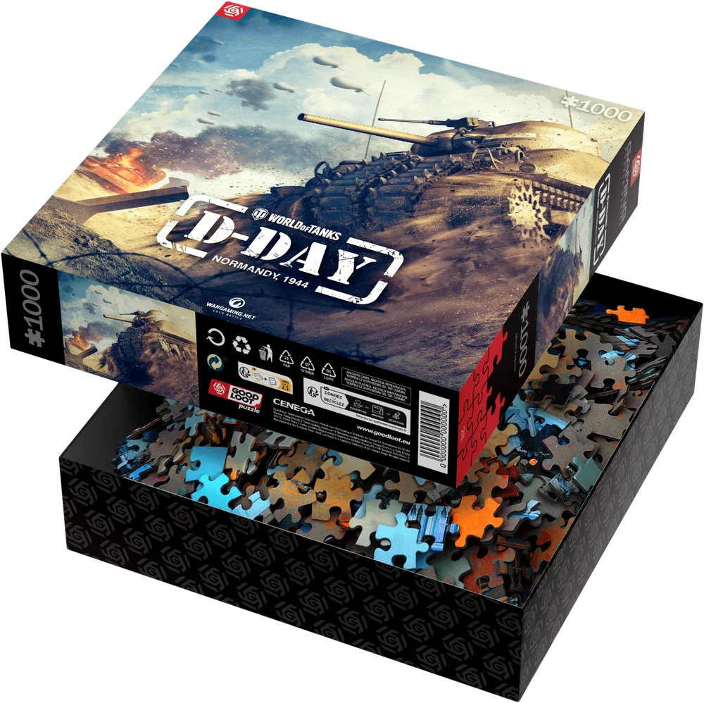 Dėlionė „Good Loot Gaming“ – „World of Tanks: D-Day“, 1000 vnt.