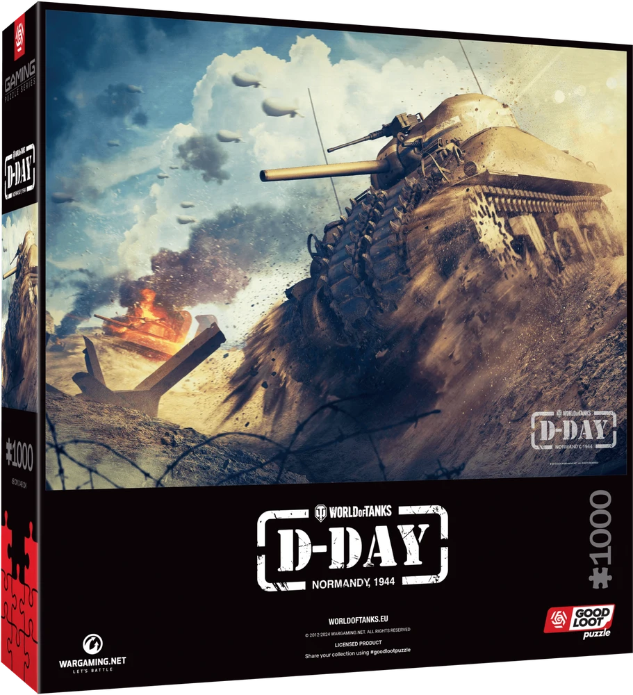 Dėlionė „Good Loot Gaming“ – „World of Tanks: D-Day“, 1000 vnt.