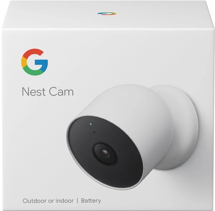 „Google“ – „Nest“ kamera (lauko arba vidaus, su baterija)