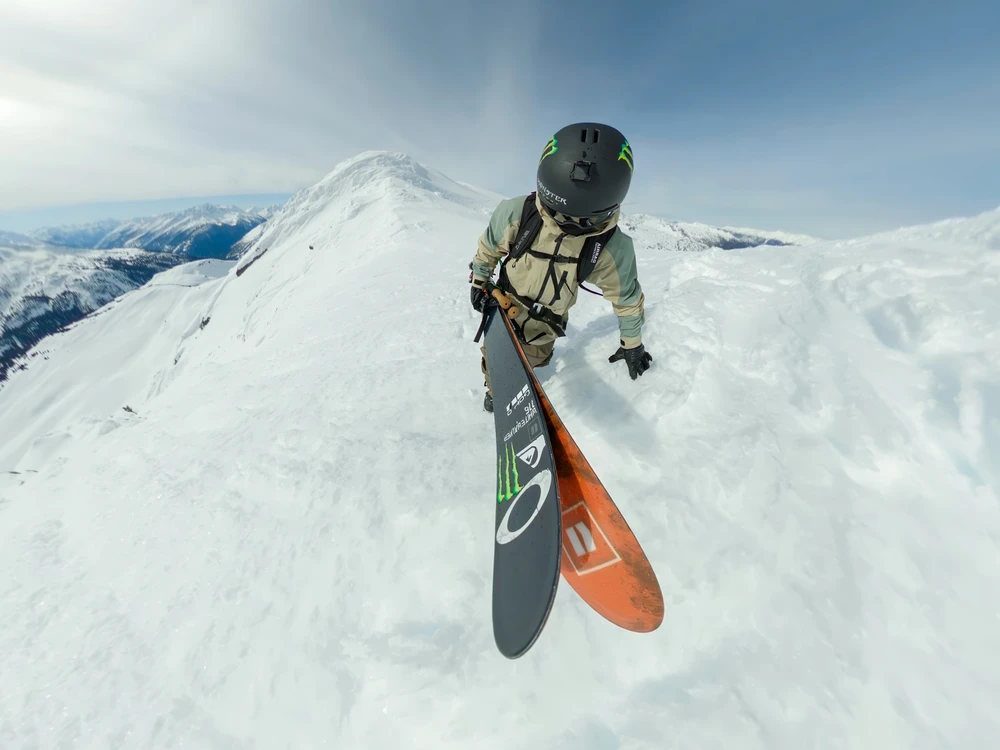 „GoPro“ slidinėjimo lazdų laikiklis prailginimo lazdoms