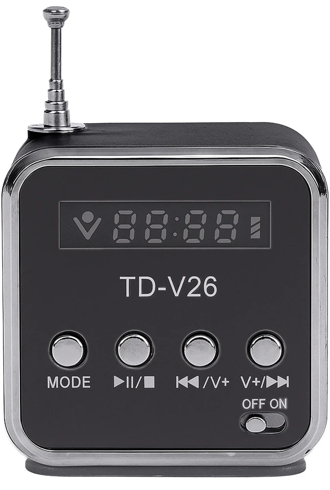 Głośnik Garsiakalbis Belaidis nešiojamas mini FM radijas LED garsiakalbis -E249
