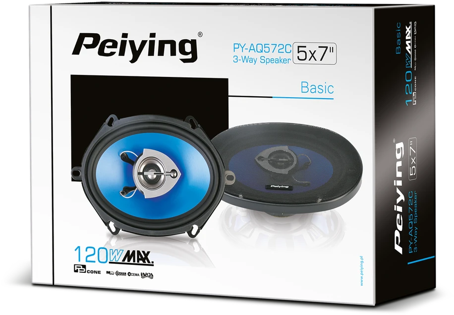 Peiying Automobilio garsiakalbis PY-AQ572C 5"x7"