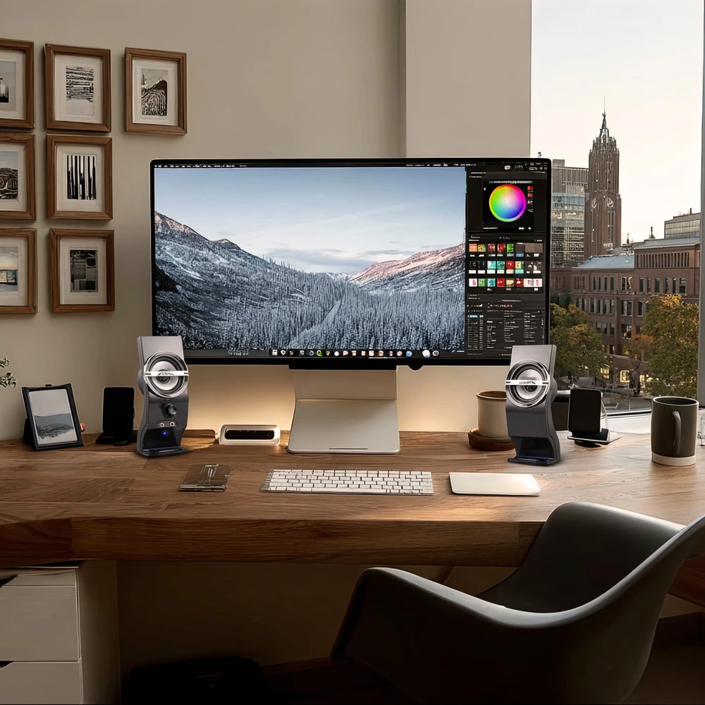 Kompiuterio kolonėlės Kompiuteriniai garsiakalbiai Audiocore AC805, juoda