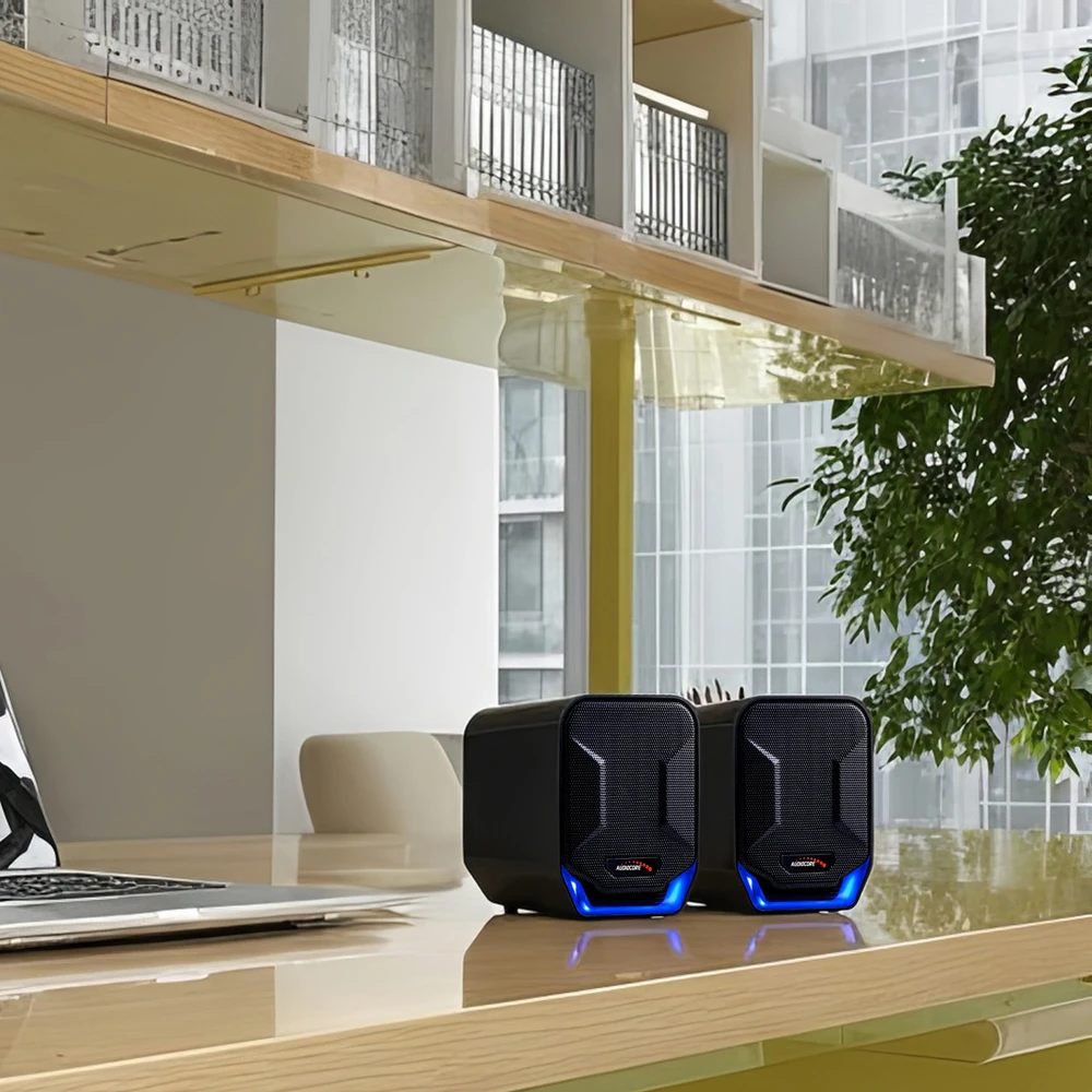 Kompiuterio kolonėlės Kompiuteriniai garsiakalbiai Audiocore AC865 B, juodi