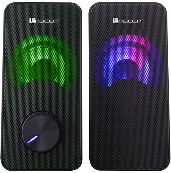 Kompiuterio kolonėlės TRACER TRAGLO46366 Garsiakalbiai 2.0 Loop RGB USB