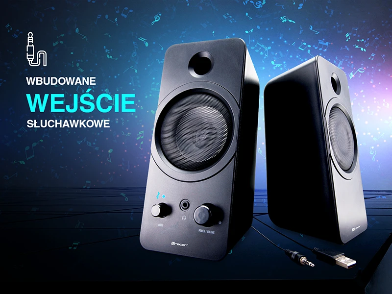 Kompiuterio kolonėlės TRACER TRAGLO46370 Garsiakalbiai 2.0 Pažymėkite USB BLUETOOTH