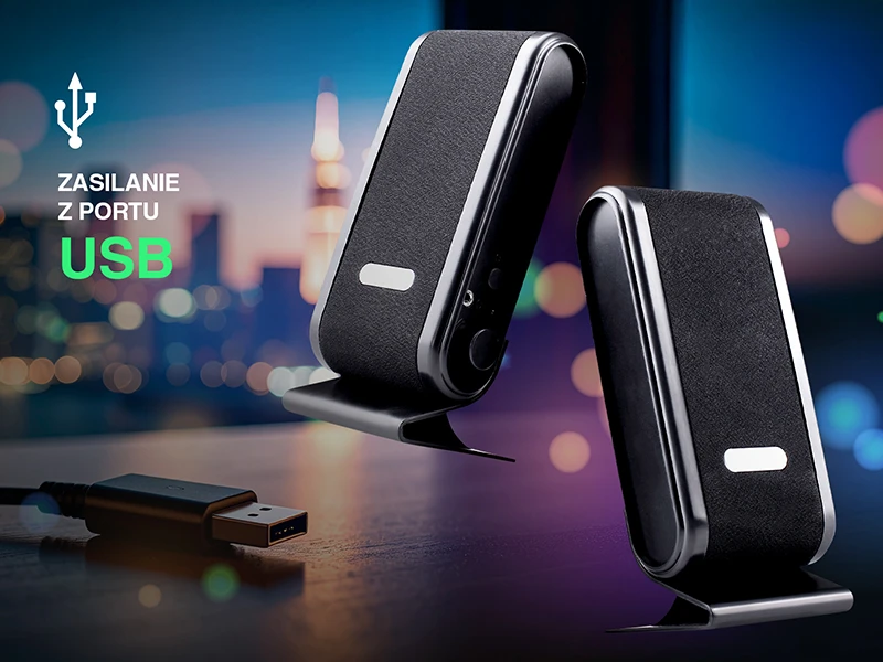 Kompiuterio kolonėlės TRACER TRAGLO43293 Garsiakalbiai 2+0 Quanto Juodas USB