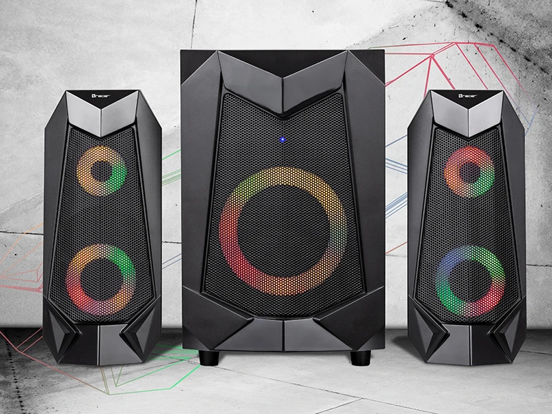 Kompiuterio kolonėlės TRACER 2+1 Hi-Cube RGB Flow BT garsiakalbiai