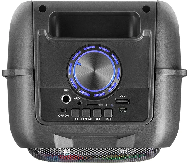 Nešiojama kolonėlė Tracer Tower LED TWS, Juodos spalvos