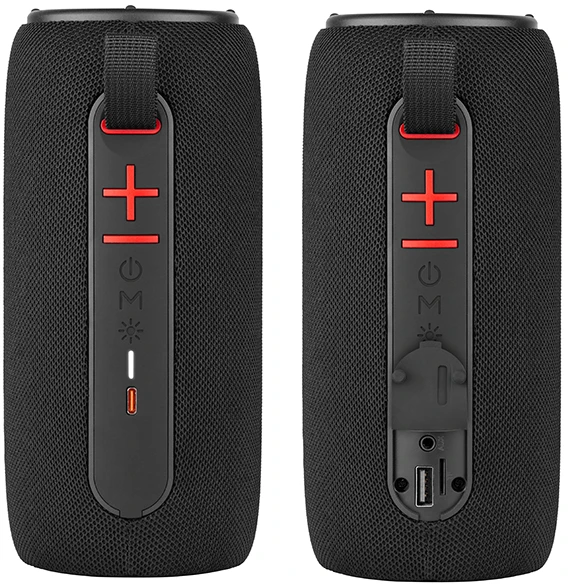 Nešiojama kolonėlė Tracer Stripe TWS Bluetooth RGB, Juoda