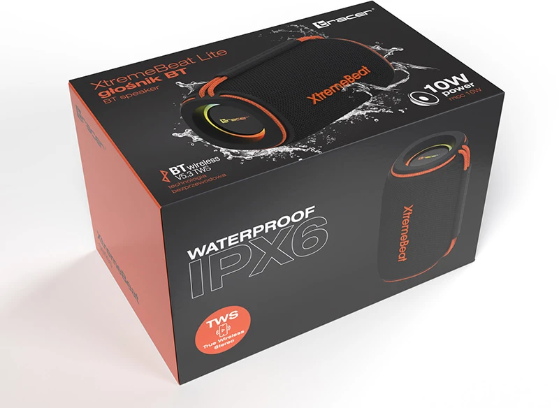 Tracer XtremeBeat Lite nešiojama kolonėlė, Juodos spalvos