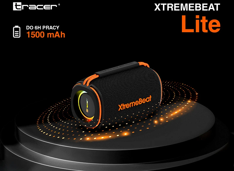 Tracer XtremeBeat Lite nešiojama kolonėlė, Juodos spalvos