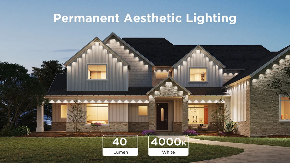 Nuolatiniai lauko šviestuvai Govee H705E Permament Outdoor Lights 2 | 30 m | LED | RGBICW, Wi-Fi, Bluetooth, IP67