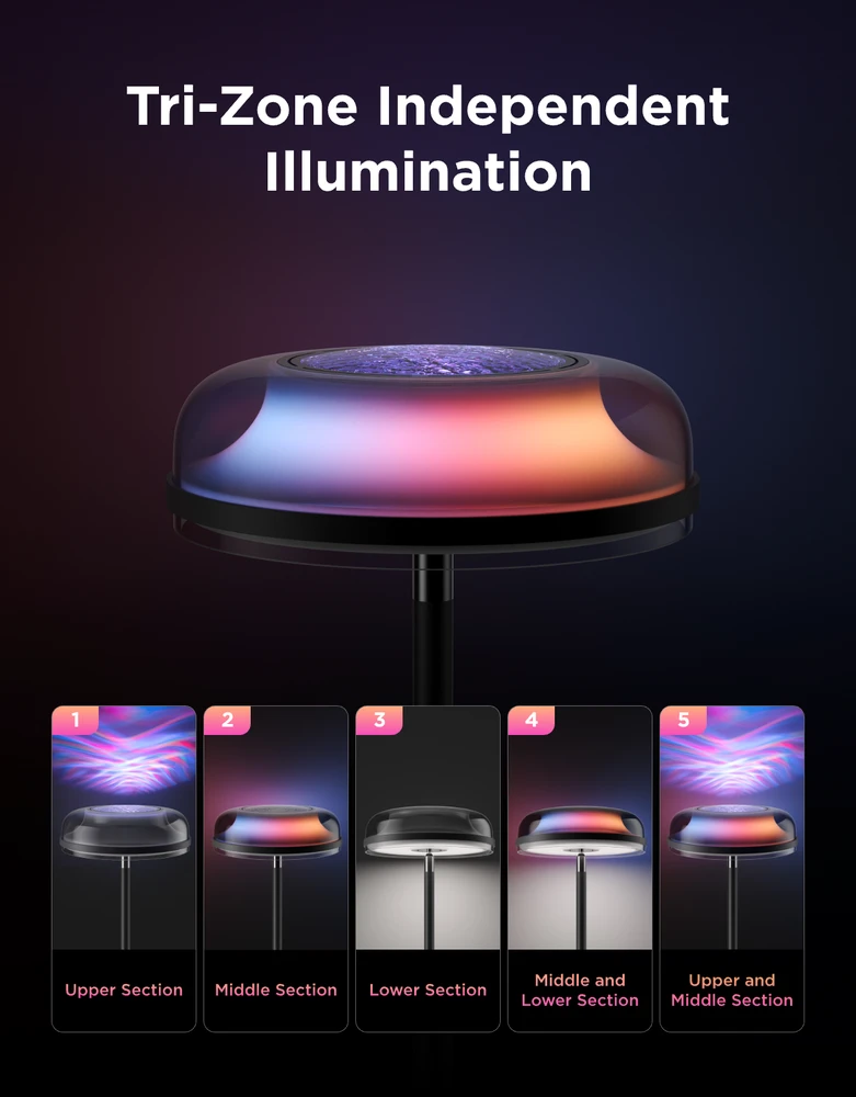 „Govee“ pastatomas toršeras | LED toršeras | RGBWW | 1000 lm | 2,4 GHz | „Wi-Fi“ + „BT“