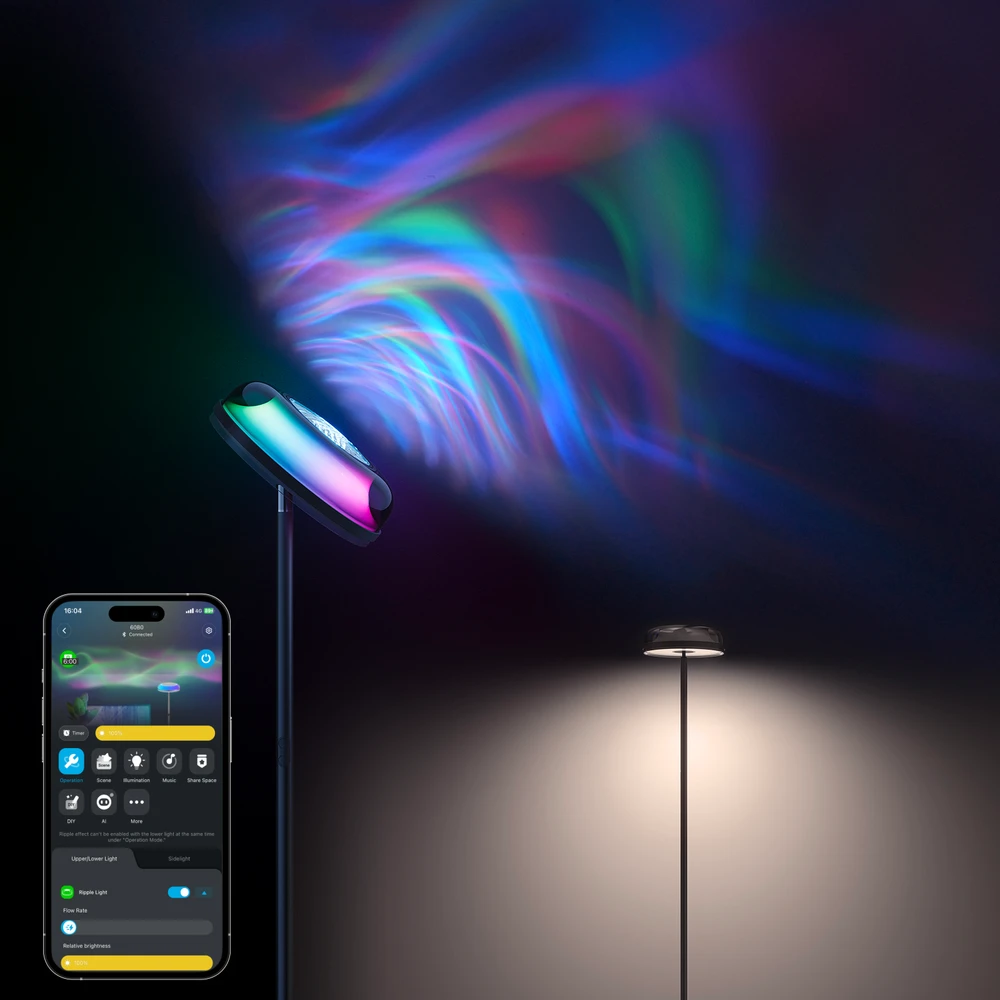 „Govee“ pastatomas toršeras | LED toršeras | RGBWW | 1000 lm | 2,4 GHz | „Wi-Fi“ + „BT“