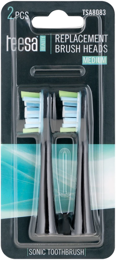 Teesa Sonic Elite TSA8082-B Medium Sonic dantų šepetėlių galvutės