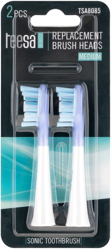 Teesa Sonic Elite TSA8082-W Medium Sonic dantų šepetėlių galvutės