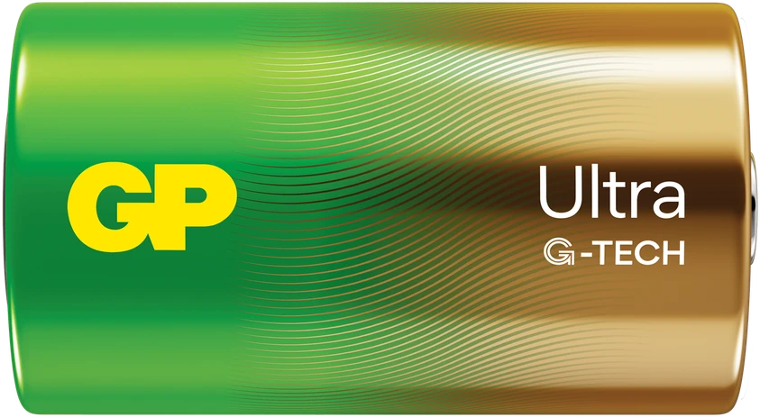 GP Battery GP - Ultra Alkaline baterija, D dydis, 13AU/LR20, 1,5 V (2 vnt. pakuotė)