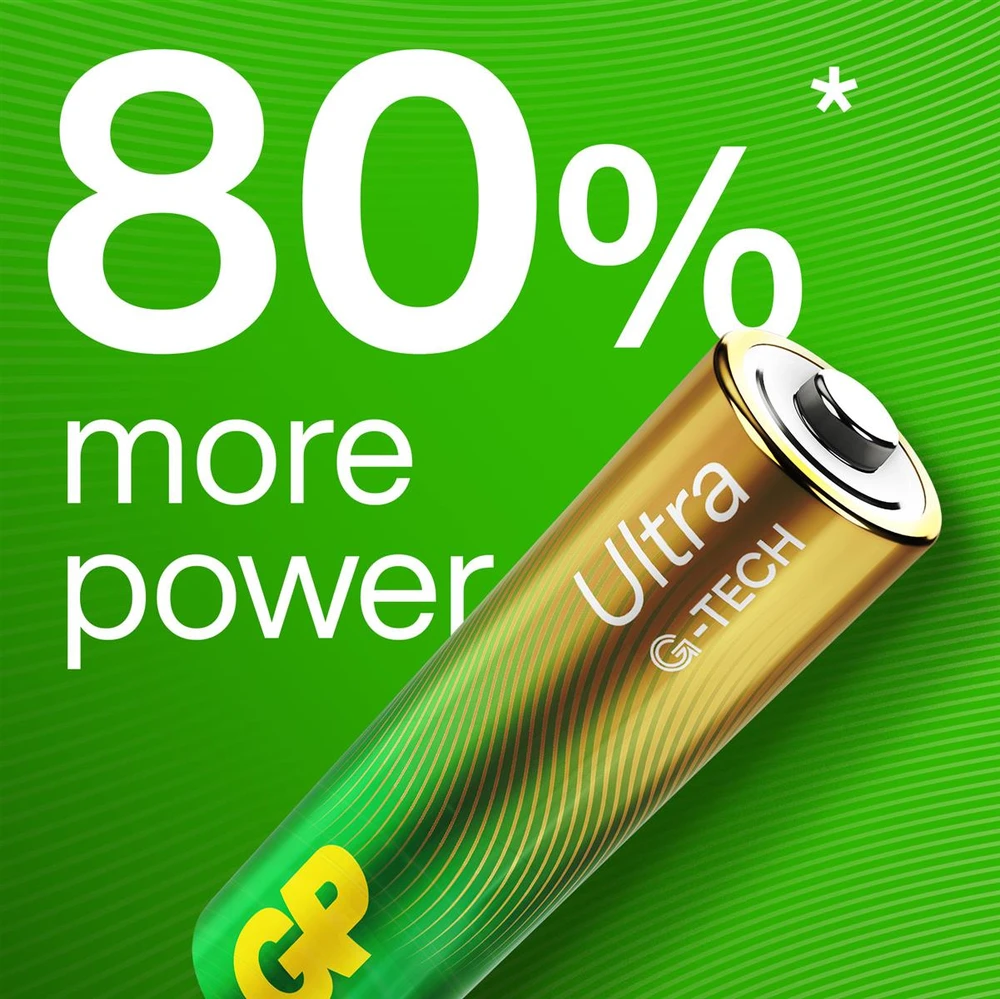GP Battery GP - Ultra Alkaline baterijos, AAA dydžio, 24AU/LR03, 1,5 V, 24 vnt. pakuotė