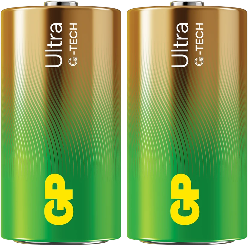GP Battery GP - Ultra Alkaline C baterijos, 14AU/LR14, 1,5 V, 2 vnt. pakuotė
